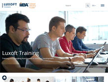 Tablet Screenshot of luxoft-training.com